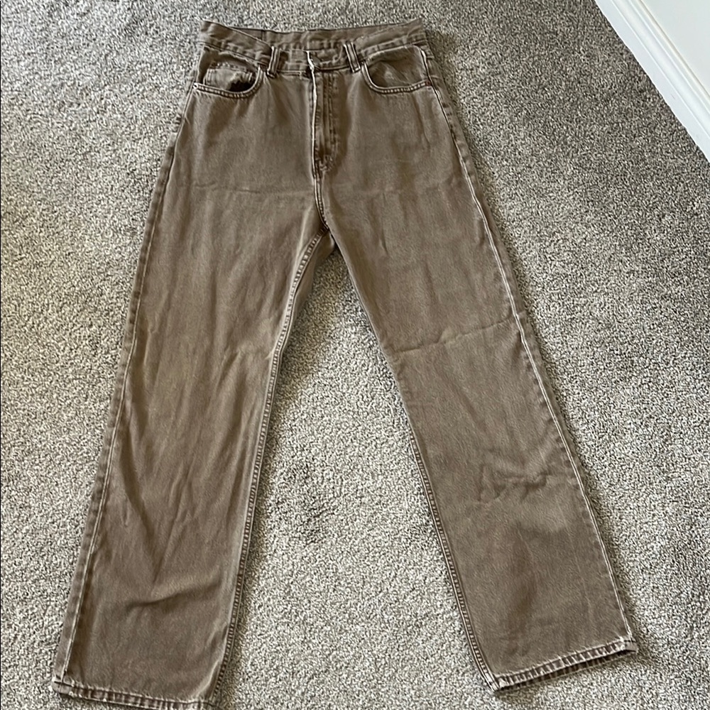 DR.DENIM Echo Jeans - Classic Brown Straight Leg Jeans